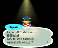 Reynald lors du lancement du jeu Animal Crossing