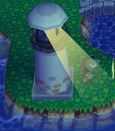 Lighthouse in Animal Crossing.