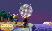 An example of a custom image firework in New Leaf
