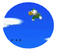 Antoine en train de voler dans Wild World