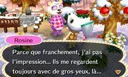 Rosine parlant au joueur