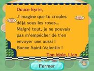 Une lettre de Lico pour la Saint-Valentin