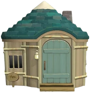 L'extérieur de la maison de Napoléon dans New Horizons