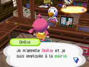 Opélie se présente dans ACWW.png (33 kio) Opélie se présentant dans Wild World