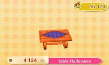 Table halloween