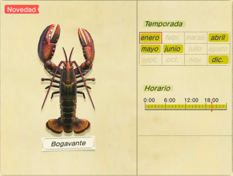 Bogavante Animal Crossing Enciclopedia Fandom