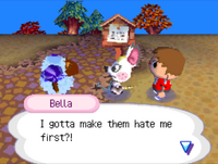 Bella and Baabara conversing in Wild World