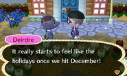 Deirdre talking about the new Winter.