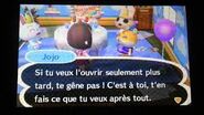 Jojo parlant au joueur dans New Leaf