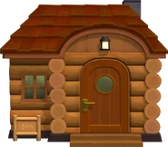 L'extérieur de la maison de Martin dans New Horizons