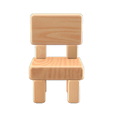 Animal crossing wooden block chair hotsell