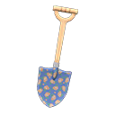 Blue Printed-Design Shovel