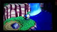 Une cascade dans Animal Crossing