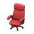 NH-Meuble-Fauteuil ministre-Rouge