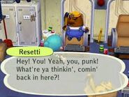 Resetti dans Let's Go to the City.