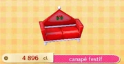 Canapé festif