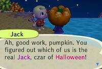 Jack speaking to the player.