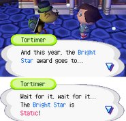 Tortimer revealing the Bright Star.