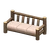 NH-Log Extra-long Sofa (Dark Wood)
