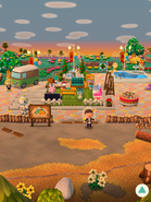 A player's campsite