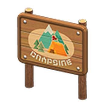 Campsite Sign Animal Crossing Wiki Fandom