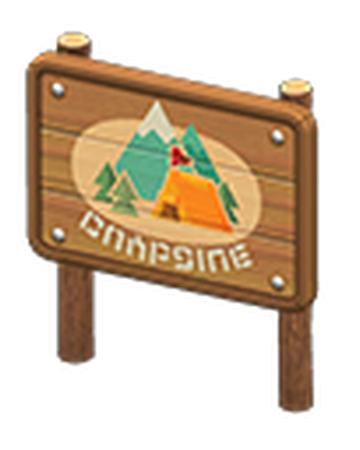 Campsite Sign Animal Crossing Wiki Fandom