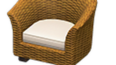 Animal crossing rattan armchair outlet