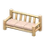 NH-Log extra-long sofa-white wood