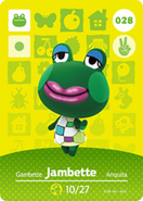 La carte Amiibo de Gambette