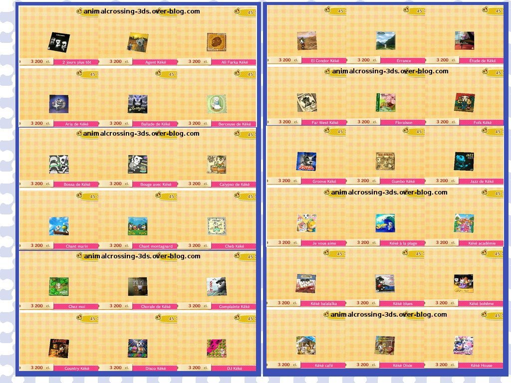 Liste Musique Kéké Animal Crossing New Horizon CD | Animal Crossing Wiki | Fandom