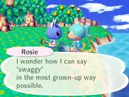 Rosie, being to the player