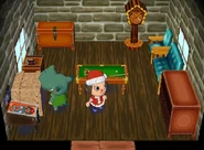 The inside of Rocco's house.