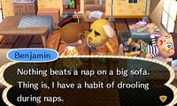 Benjamin talking about naps