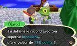 Djarod annonçant que le joueur est en tête du classement