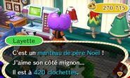 Le joueur achetant un vêtement.