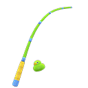 Green Colorful Fishing Rod