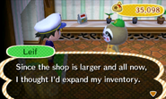 Leif introducing his expanded store because of the addition of T.I.Y.