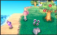 A beach from an early version of New Leaf.