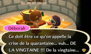 Déborah au camping dans New Leaf