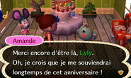 L'anniversaire d'Amande avec Greta dans New Leaf