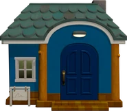 La maison de Grignote vue de l'extérieur dans New Horizons