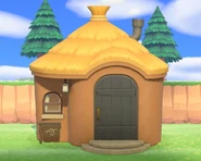 La maison de Darius vue de l'extérieur dans New Horizons