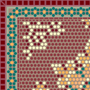 Flooring mosaic tile