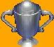 A silver trophy in City Folk