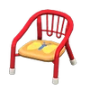 NH-Furniture-Baby chair (red) (butterfly)