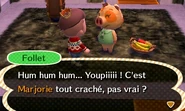 Follet prenant l'apparence de Marjorie dans New Leaf