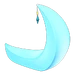NH-Furniture-Crescent-moon chair (blue)