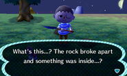 The player discovers an ore for the very first time in the game.