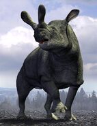 Un Brontotherium il y a 28 millions d'années