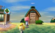 La maison de Dora vue de l'extérieur dans New Leaf